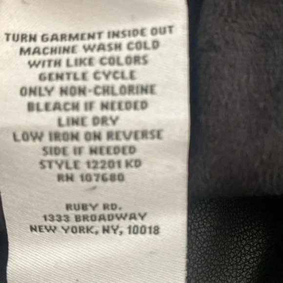 Ruby Rd Faux Leather Pants NWT Size 18W - Picture 6 of 13